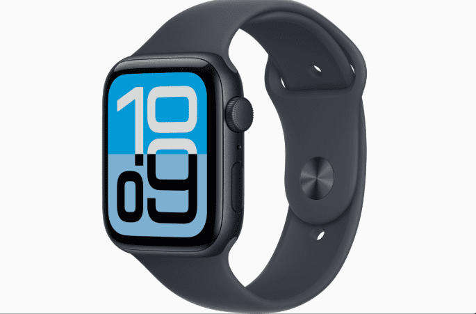 Apple Watch SE 3 GPS – 44mm Midnight Aluminium c/ Midnight Sport Band
