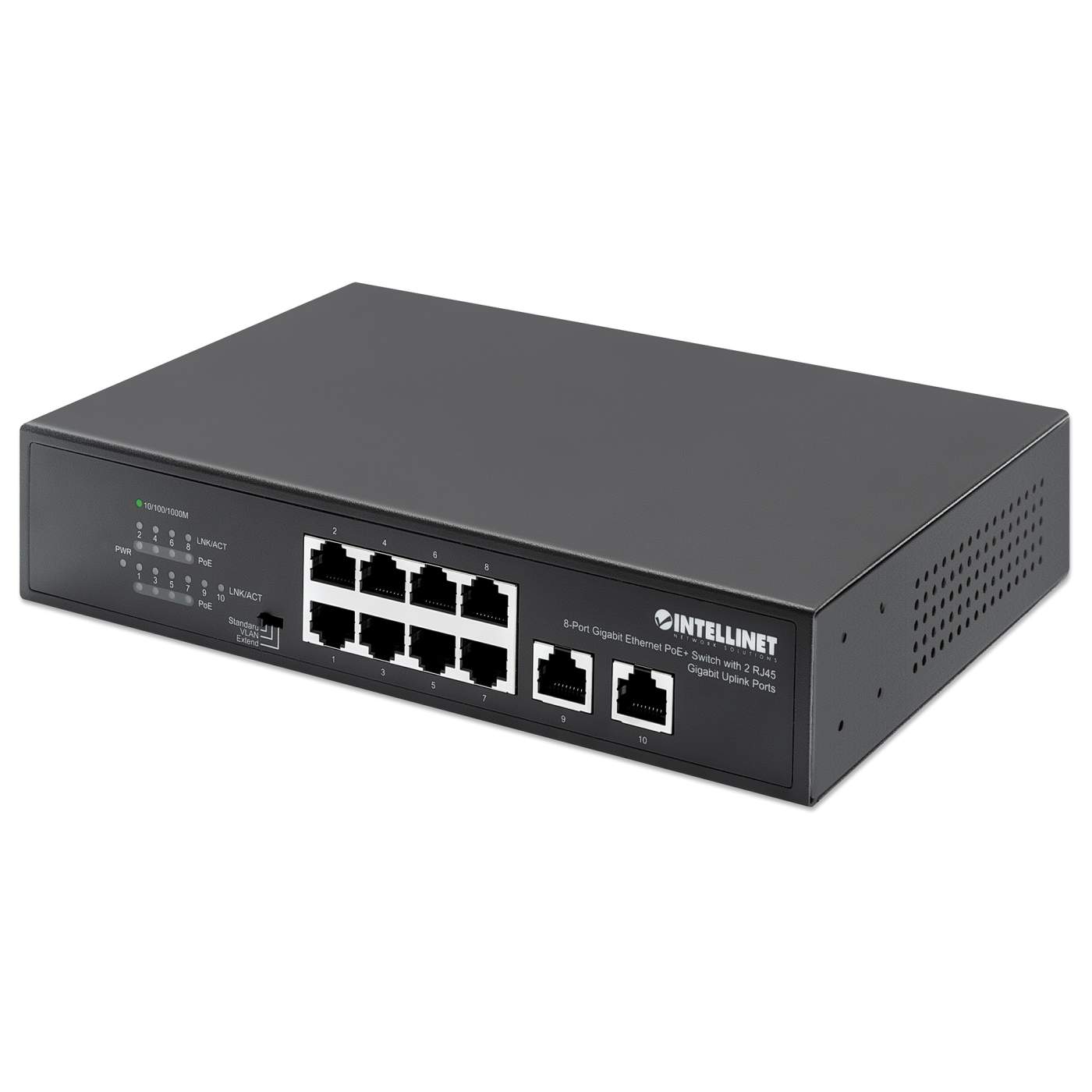 SWITCH 8 INTELLINET ETHERNET POE+ 2XRJ45