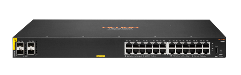 SWITCH HPE ARUBA 6000 24G POE+ CLA4 4SFP