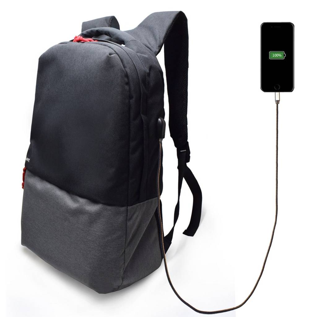 MOCHILA EWENT 17.3" USB PRETO