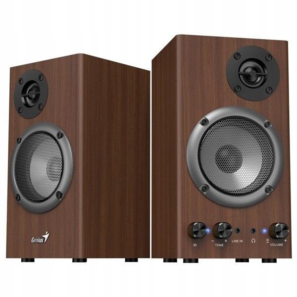 COLUNAS GENIUS SP-HF520BT 20W 3D SURROUND BT MADEIRA