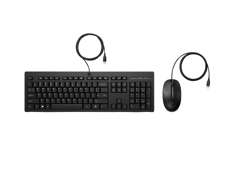 TECLADO+MOUSE HP USB 225 PRETO