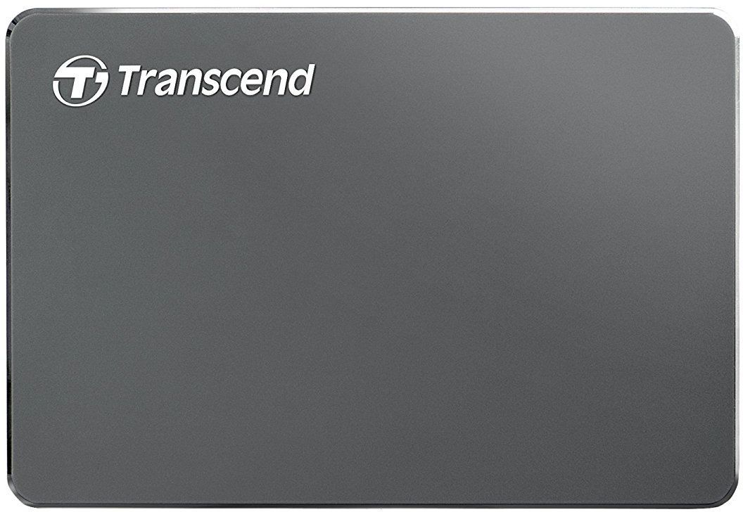 Disco externo Transcend StoreJet 25C3 1 TB em alumínio
