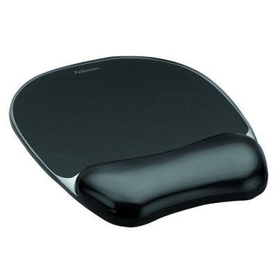 Tapete de rato Fellowes com apoio de pulso em gel preto
